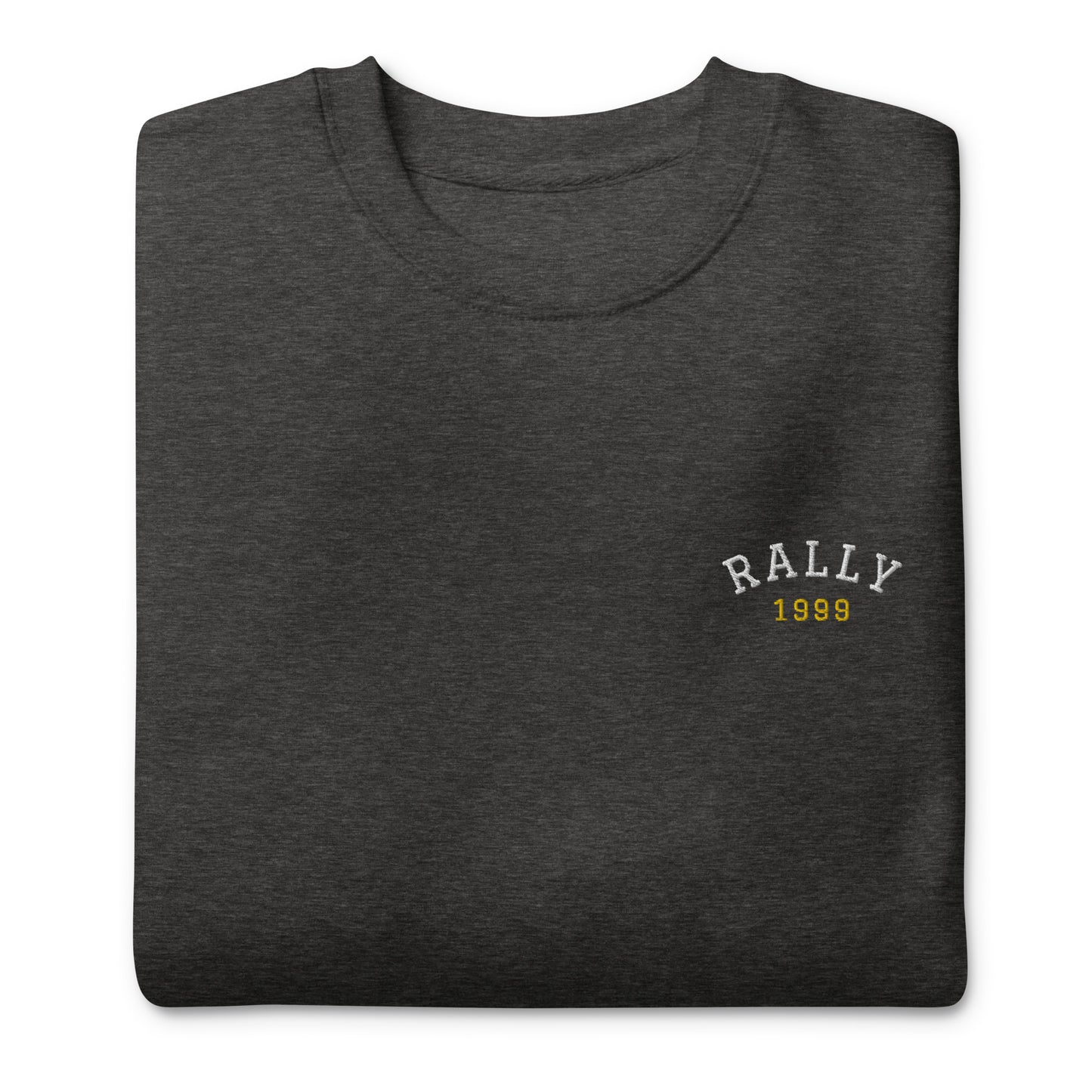 Sudadera Rally bordada color sin capucha