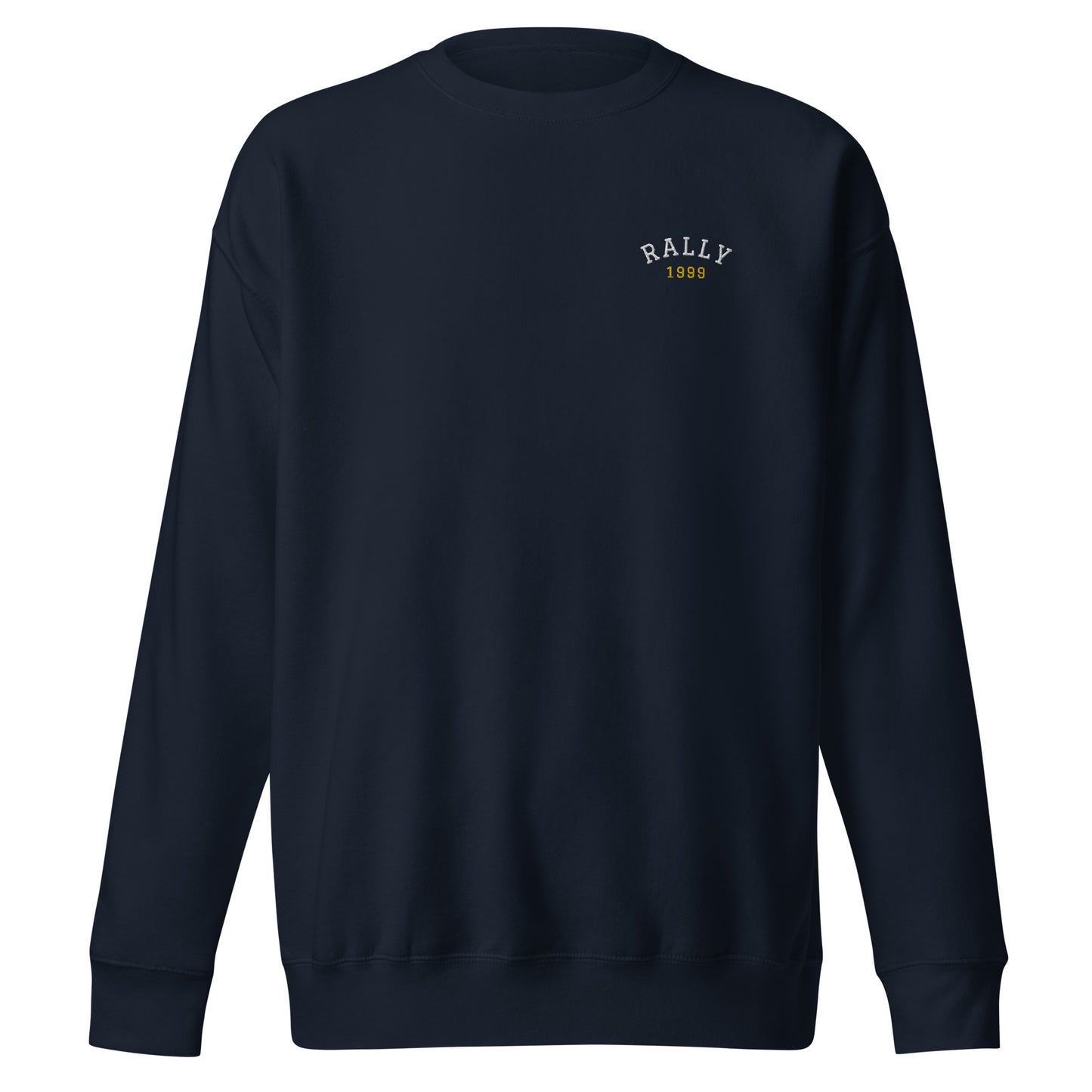 Sudadera Rally bordada color sin capucha