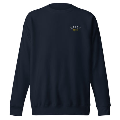 Sudadera Rally bordada color sin capucha