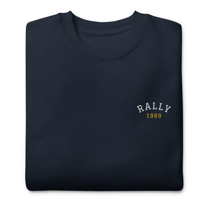 Sudadera Rally bordada color sin capucha